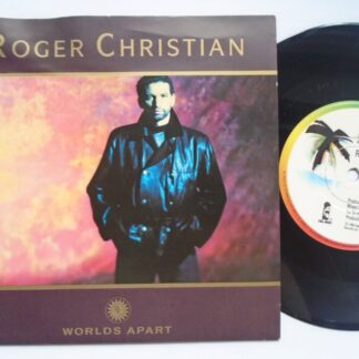 Roger Christian Worlds Apart 7" Island IS442 EX/EX 1989 picture sleeve