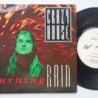 Crazy House Burning Rain 7" Chrysalis CHS3155 EX /EX 1987 picture sleeve