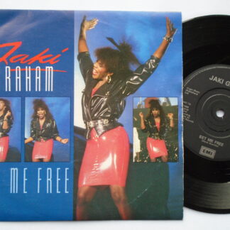 Jaki Graham Set Me Free 7" EMI JAKI7 EX/EX 1986 picture sleeve