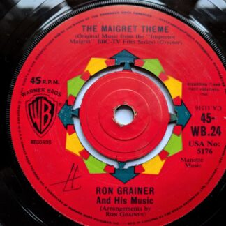 Ron Grainer Maigret Theme 7" Warner Bros WB24 EX 1960 there is writing on the label
