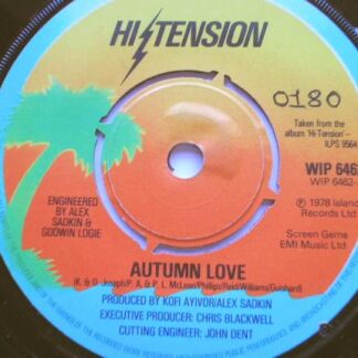 Hi Tension Autumn Love 7" Island WIP6462 EX 1978