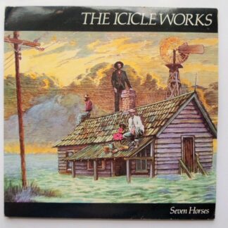 Icicle Works Seven Horses 2x7" Beggars Banquet BEG142 EX/VG 1985 gatefold picture sleeve, double pack