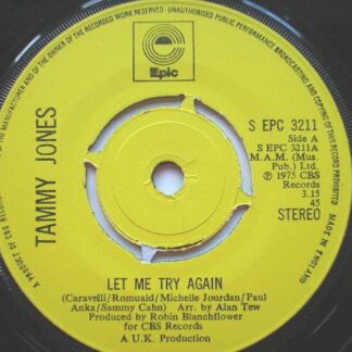 Tammy Jones Let Me Try Again 7" Epic SEPC3211 EX 1975