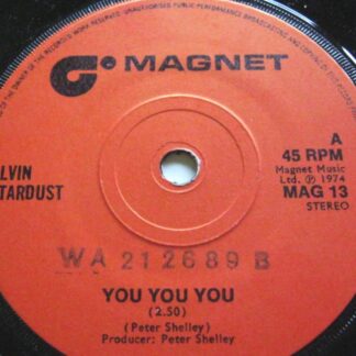 Alvin Stardust You You You 7" Magnet MAG13 EX 1974