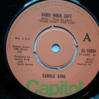 Carole King Hard Rock Cafe 7" Capitol CL 15934 EX 1977