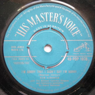 Ken Kirkham I'm Sorry That I Didn't Say I'm Sorry 7" HMV POP1078 EX 1962
