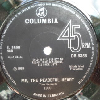 Lulu Me The Peaceful Heart 7" Columbia DB8358 EX 1968