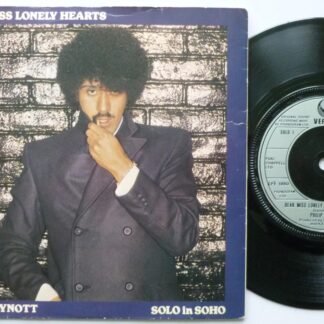 Philip Lynott Dear Miss Lonely Hearts 7" Vertigo SOLO1 EX/VG 1980 picture sleeve
