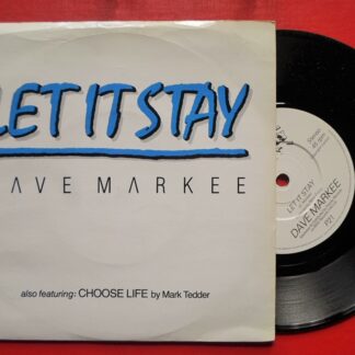 Dave Markee Let It Stay 7" Priority P21 EX/EX 1988 picture sleeve