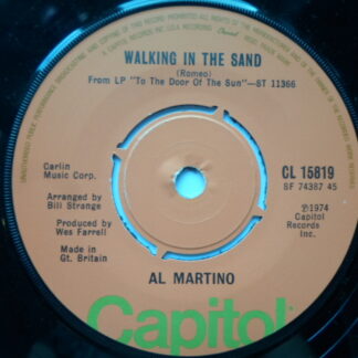 Al Martino Walking In The Sand 7" Capitol CL15819 EX 1974