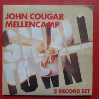 John Mellencamp Small Town 2x7" Riva JCMDP5 EX/VG 1985 double pack in picture sleeve, as John Cougar Mellencamp