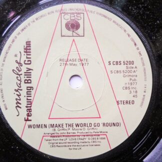 Miracles Women Make The World Go Round 7" CBS SCBS5200 EX 1977 demo, featuring Billy Griffin