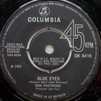 Don Partridge Blue Eyes 7" Columbia DB8416 EX 1968