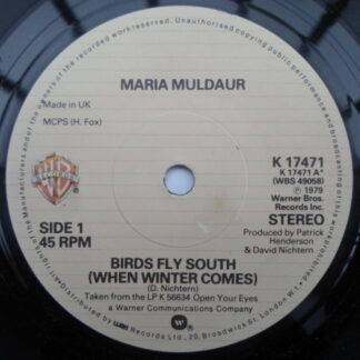Maria Muldaur Birds Fly South 7" Warner Bros K17471 EX 1979