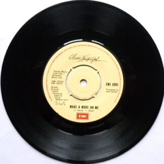 Olivia Newton John Make A Move On Me 7" EMI EMI5291 EX 1981 there is handwritten number on label and 2mm drill hole in label rim
