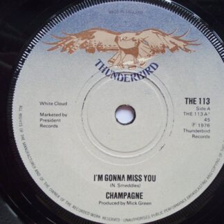 Champagne I'm Gonna Miss You 7" Thunderbird THE113 EX 1976