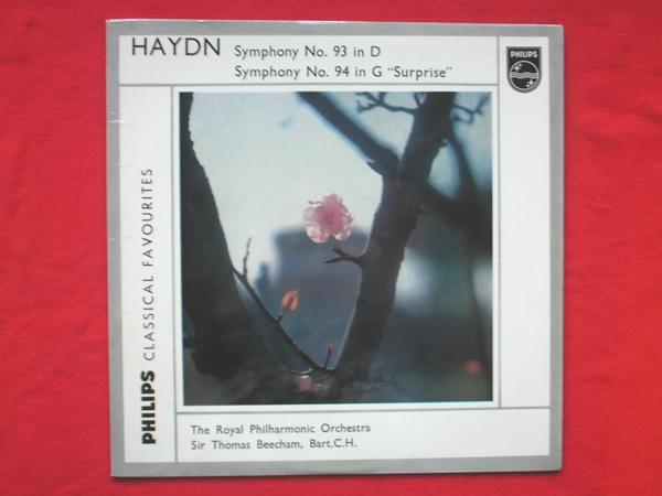 Thomas Beecham Haydn Symphony No 93 & 94 LP Philips GBL5632 EX/EX 1960s as Sir Thomas Beecham, Royal Philharmonic Orchestra