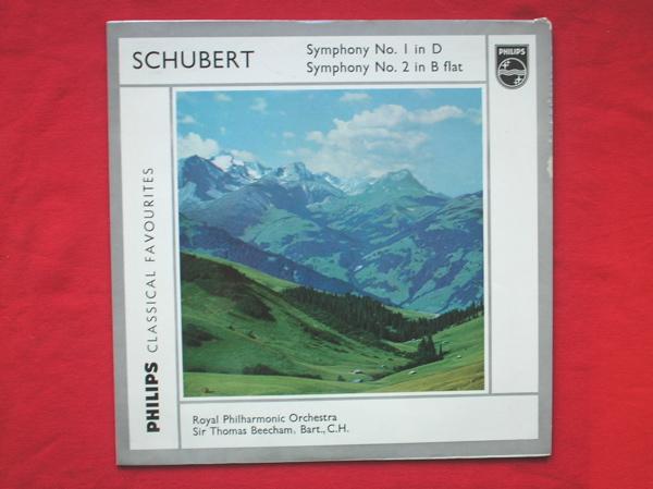 Thomas Beecham Schubert Symphony No 1 & No 2 LP Philips GBL5634 EX/EX 1960s as Sir Thomas Beecham, Royal Philharmonic Orchestra