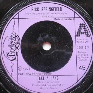 Rick Springfield Take A Hand 7" Chelsea 2005074 EX 1976