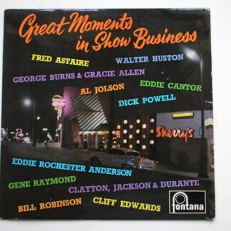 Great Moments In Show Business LP Fontana TFL5037 EX/VG 1960s with Fred Astaire, Dick Powell and Cliff Edwards