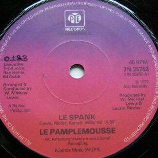 Pamplemousse Le Spank 7" Pye 7N25762 EX 1977
