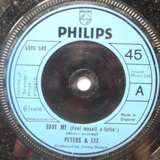 Peters & Lee Save Me 7" Philips 6006549 EX 1976