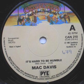 Mac Davis It's Hard To Be Humble 7" Casablanca CAN210 EX 1980