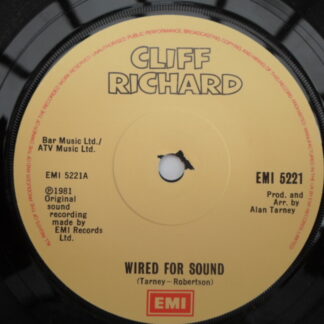 Cliff Richard Wired For Sound 7" EMI EMI5221 EX 1981