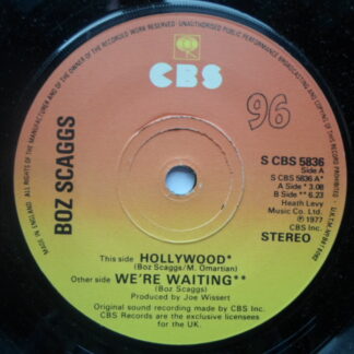 Boz Scaggs Hollywood 7" CBS SCBS5836 EX 1977