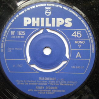 Harry Secombe Masquerade 7" Philips BF1625 EX 1967