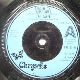 Leo Sayer Dancing The Night Away 7" Chrysalis CHS2218 EX 1978