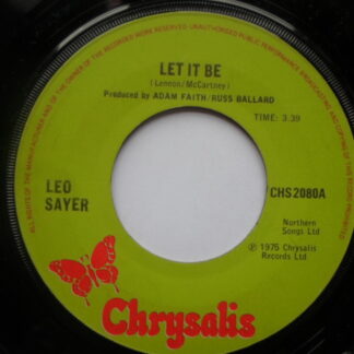 Leo Sayer Let It Be 7" Chrysalis CHS2080 EX 1975
