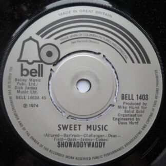 Showaddywaddy Sweet Music 7" Bell BELL1403 EX 1974