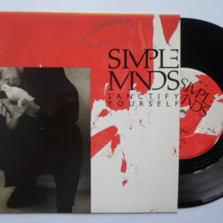 Simple Minds Sanctify Yourself 7" Virgin SM1 EX/EX 1986 picture sleeve
