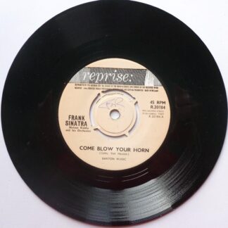 Frank Sinatra Come Blow Your Horn 7" Reprise R20184 VG 1963 there are initials on centrepiece on both sides of label