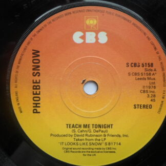 Phoebe Snow Teach Me Tonight 7" CBS SCBS5158 EX 1976