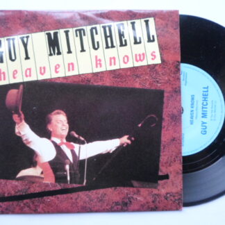 Guy Mitchell Heaven Knows 7" Top Hat TPH1 EX/EX 1980s picture sleeve, sighed by Guy Mitchell