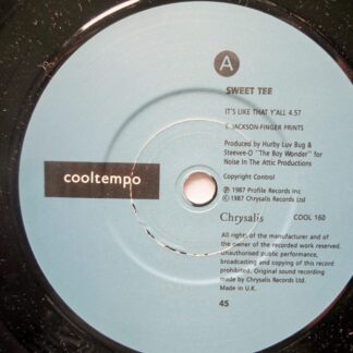 Sweet Tee It's Like That Y'all 7" Cooltempo COOL160 EX/EX 1987 picture sleeve