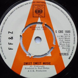 FF & Z Sweet Sweet Music 7" CBS SCBS1685 EX 1973 demo