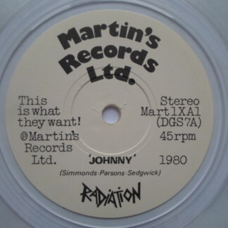 Radiation Johnnny 7" Martins MART1XA EX 1980