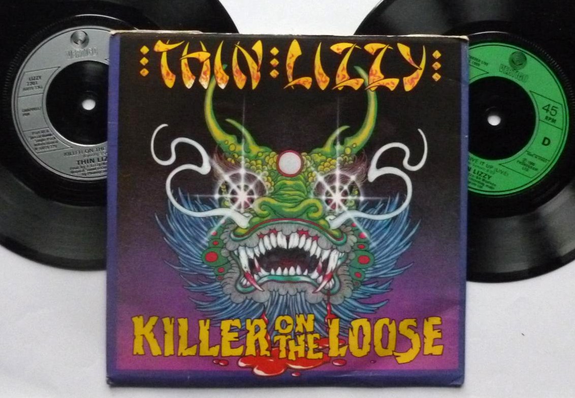Thin Lizzy Killer On The Loose 2x7" Vertigo LIZZY77 EX/EX 1980 double pack, French pressing in picture sleeve