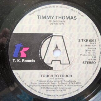 Timmy Thomas Touch To Touch 7" TK STKR6017 EX 1977 demo