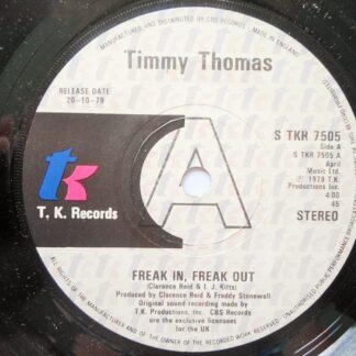 Timmy Thomas Freak In Freak Out 7" TK STKR7505 EX 1978 demo
