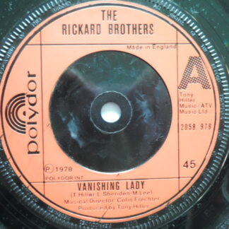 Rickard Brothers Vanishing Lady 7" Polydor 2058978 EX 1978