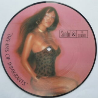 Sandii & Sunstetz Dreams Of Immigrants 7"PD Sire SAND1P EX 1982 7" picture disc in pvc sleeve