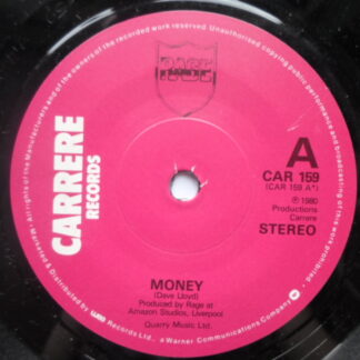 Rage Money 7" Carrere CAR 159 EX 1980 There are some light pressing marks on b-side