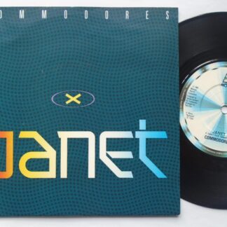 Commodores Janet 7" Motown ZB40311 EX/EX 1985 picture sleeve