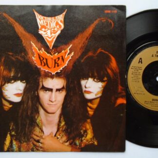 Doctor & Medics Burn 7" IRS IRM119 EX/EX 1986 picture sleeve