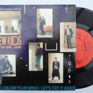 New Kids On The Block Let's Try It Again 7" CBS BLOCK8 EX 1990