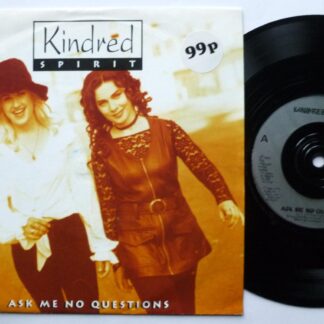 Kindred Spirit Ask Me No Questions 7" IRS EIRS188 EX/EX 1994 picture sleeve has price sticker on front
